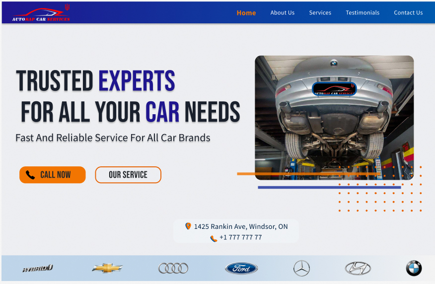 AutoMap Car Service Website