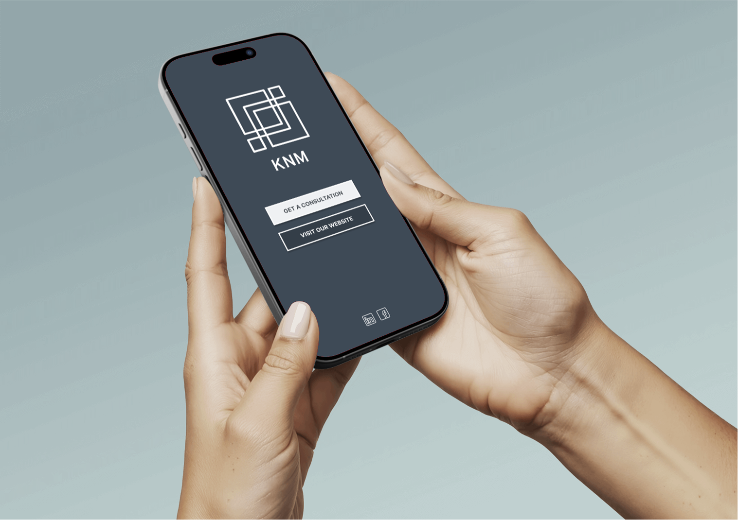 Link-in-Bio on a phone in hand