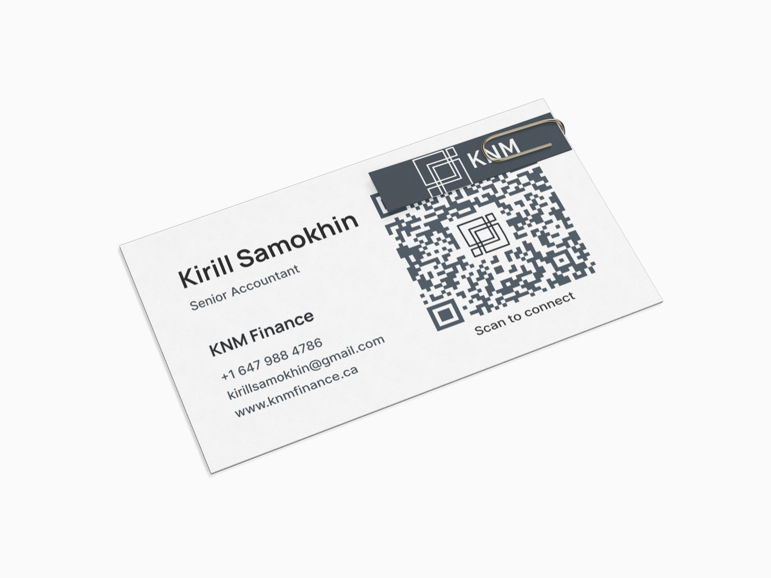 Step 1 – Scan QR card