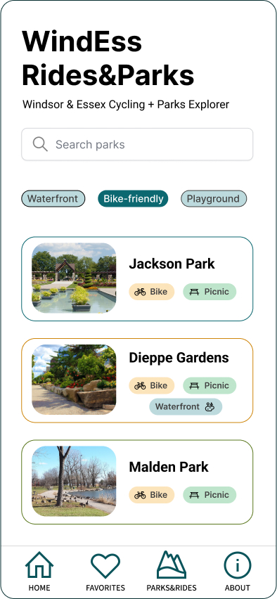 Park search